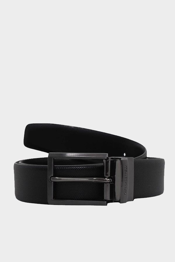 ΖΩΝΗ KARL LAGERFELD ΔΙΠΛΗΣ ΟΨΕΩΣ - 990 ΜΑΥΡΟ